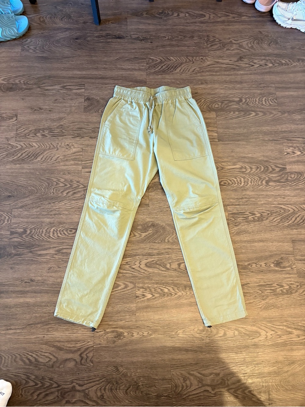 John Elliott Light Olive Drawstring Joggers